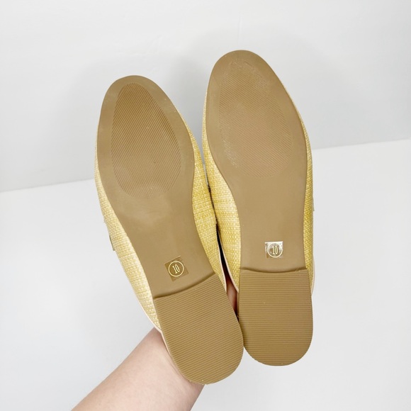 Steve Madden Caleb Mules Horsebit Rafia Natural Tan 10 - Picture 6 of 6